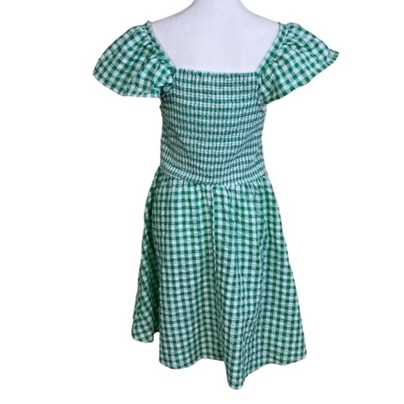 Old Navy Smocked Flutter Sleeve Gingham Mini Dress Fit and Flare Cottagecore M - Picture 6 of 15